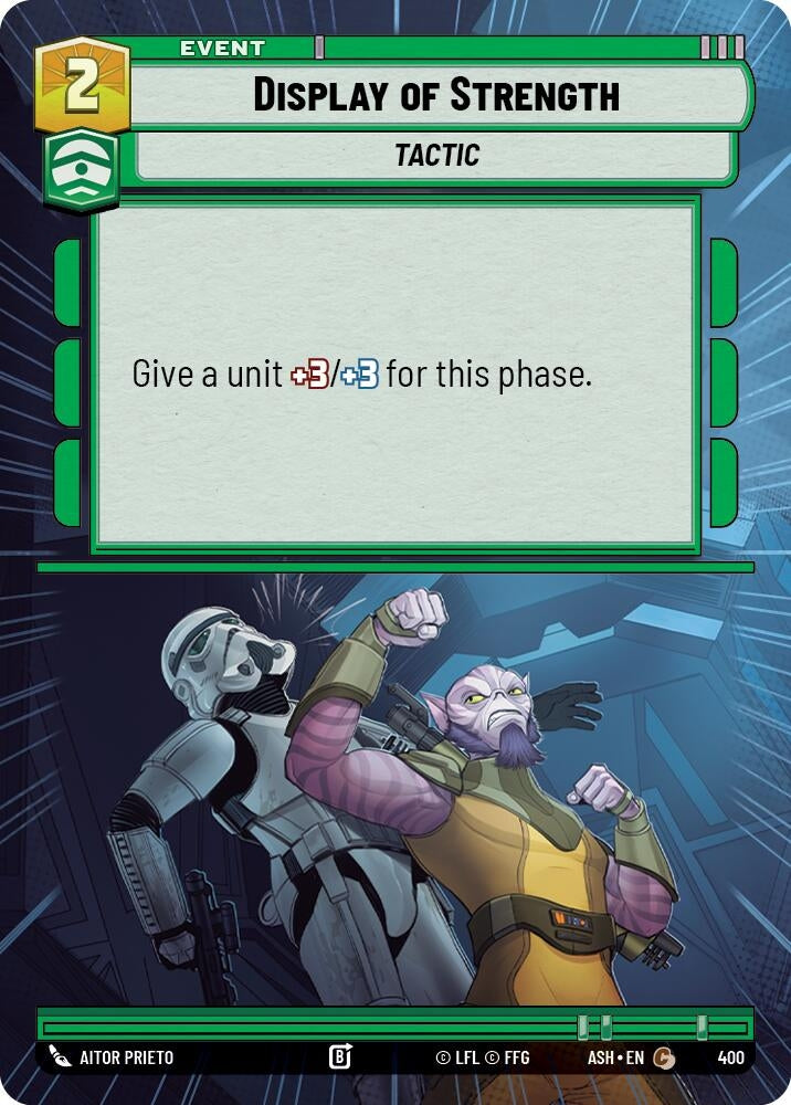 Image for Display of Strength (Hyperspace) (400) [Ashes of the Empire] {ASH} - Star Wars: Unlimited