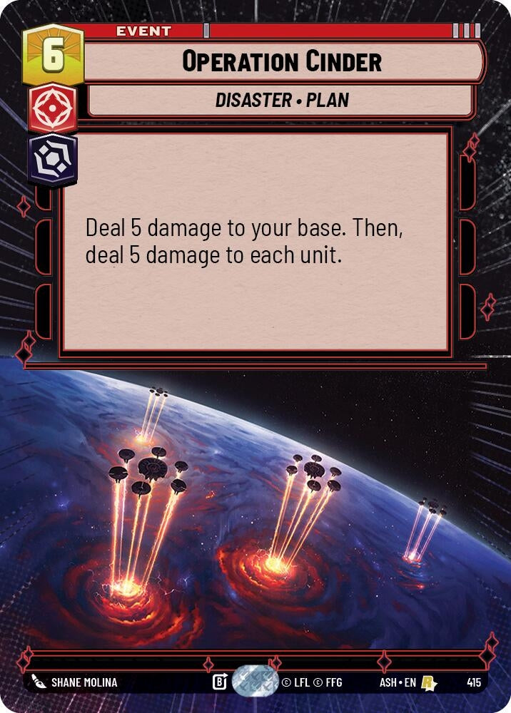 Image for Operation Cinder (Hyperspace) (415) [Ashes of the Empire] {ASH} - Star Wars: Unlimited