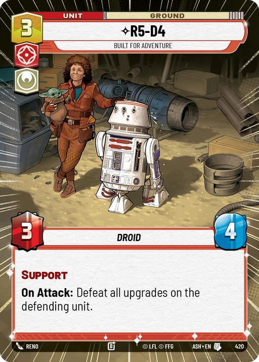 Image for R5-D4 - Built for Adventure (Hyperspace) (420) [Ashes of the Empire] {ASH} - Star Wars: Unlimited