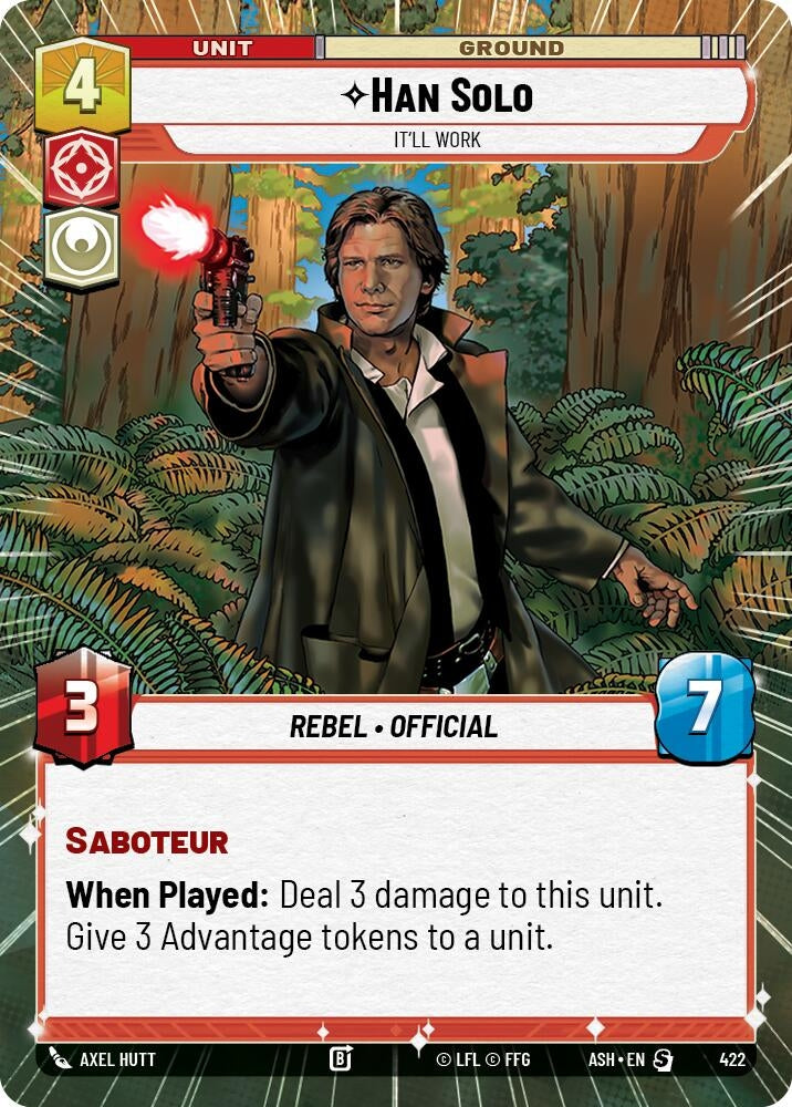 Image for Han Solo - It'll Work (Hyperspace) (422) [Ashes of the Empire] {ASH} - Star Wars: Unlimited