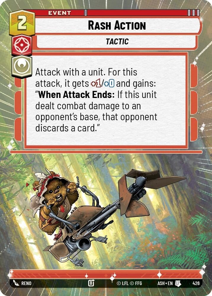 Image for Rash Action (Hyperspace) (426) [Ashes of the Empire] {ASH} - Star Wars: Unlimited