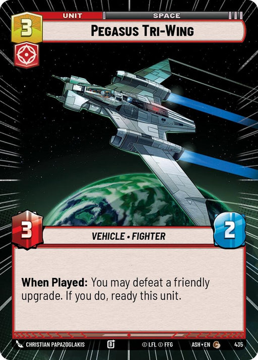 Image for Pegasus Tri-Wing (Hyperspace) (435) [Ashes of the Empire] {ASH} - Star Wars: Unlimited