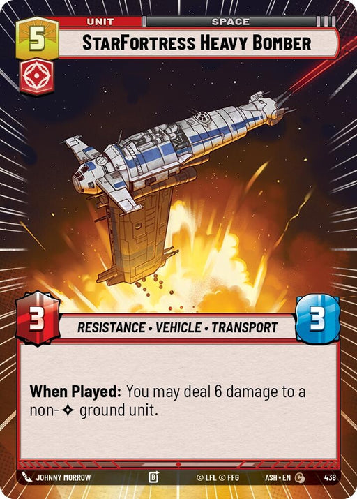 Image for StarFortress Heavy Bomber (Hyperspace) (438) [Ashes of the Empire] {ASH} - Star Wars: Unlimited