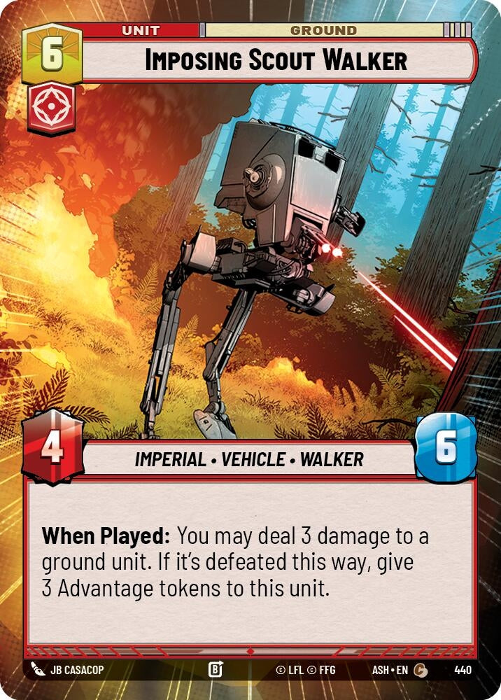 Image for Imposing Scout Walker (Hyperspace) (440) [Ashes of the Empire] {ASH} - Star Wars: Unlimited