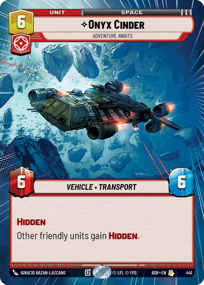 Image for Onyx Cinder - Adventure Awaits (Hyperspace) (441) [Ashes of the Empire] {ASH} - Star Wars: Unlimited