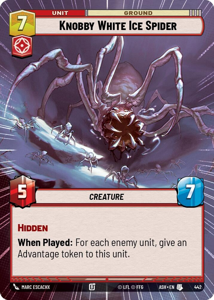 Image for Knobby White Ice Spider (Hyperspace) (442) [Ashes of the Empire] {ASH} - Star Wars: Unlimited