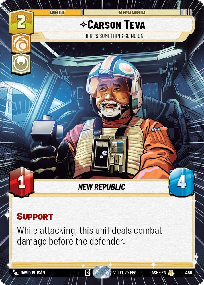 Image for Carson Teva - There's Something Going On (Hyperspace) (466) [Ashes of the Empire] {ASH} - Star Wars: Unlimited