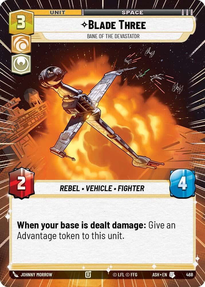 Image for Blade Three - Bane of the Devastator (Hyperspace) (468) [Ashes of the Empire] {ASH} - Star Wars: Unlimited