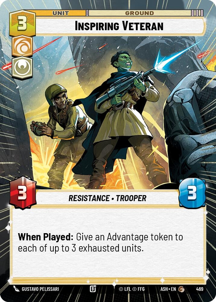 Image for Inspiring Veteran (Hyperspace) (469) [Ashes of the Empire] {ASH} - Star Wars: Unlimited