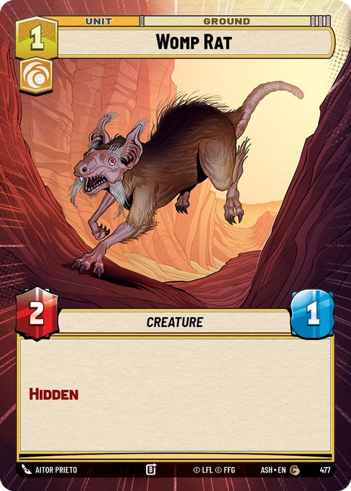 Image for Womp Rat (Hyperspace) (477) [Ashes of the Empire] {ASH} - Star Wars: Unlimited