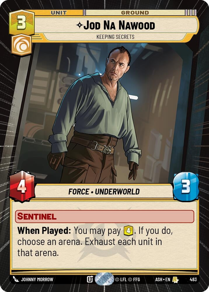 Image for Jod Na Nawood - Keeping Secrets (Hyperspace) (483) [Ashes of the Empire] {ASH} - Star Wars: Unlimited