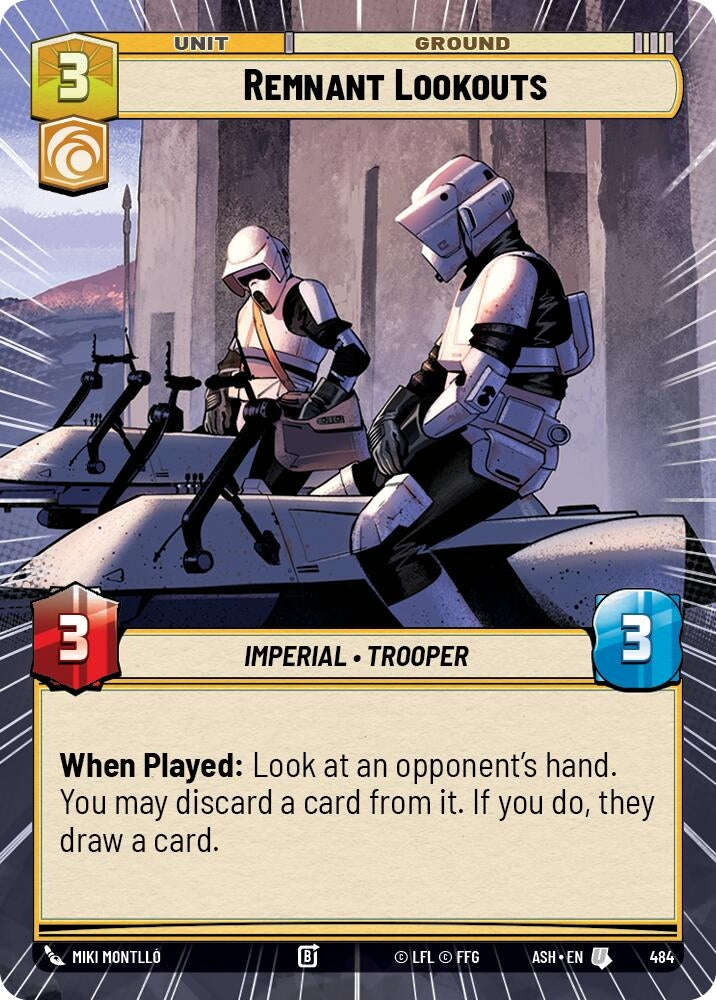 Image for Remnant Lookouts (Hyperspace) (484) [Ashes of the Empire] {ASH} - Star Wars: Unlimited