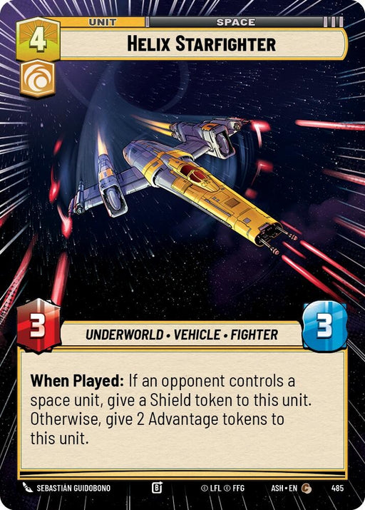 Image for Helix Starfighter (Hyperspace) (485) [Ashes of the Empire] {ASH} - Star Wars: Unlimited