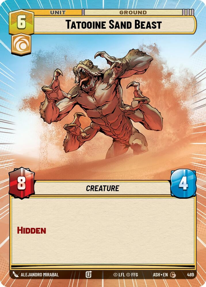 Image for Tatooine Sand Beast (Hyperspace) (489) [Ashes of the Empire] {ASH} - Star Wars: Unlimited