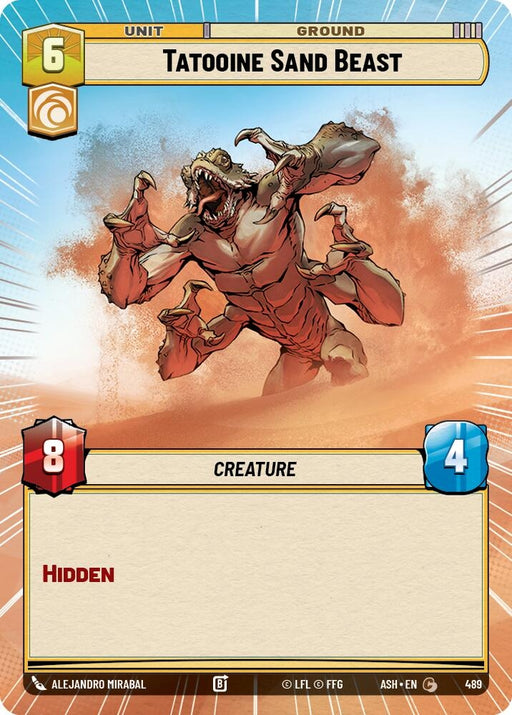 Image for Tatooine Sand Beast (Hyperspace) (489) [Ashes of the Empire] {ASH} - Star Wars: Unlimited