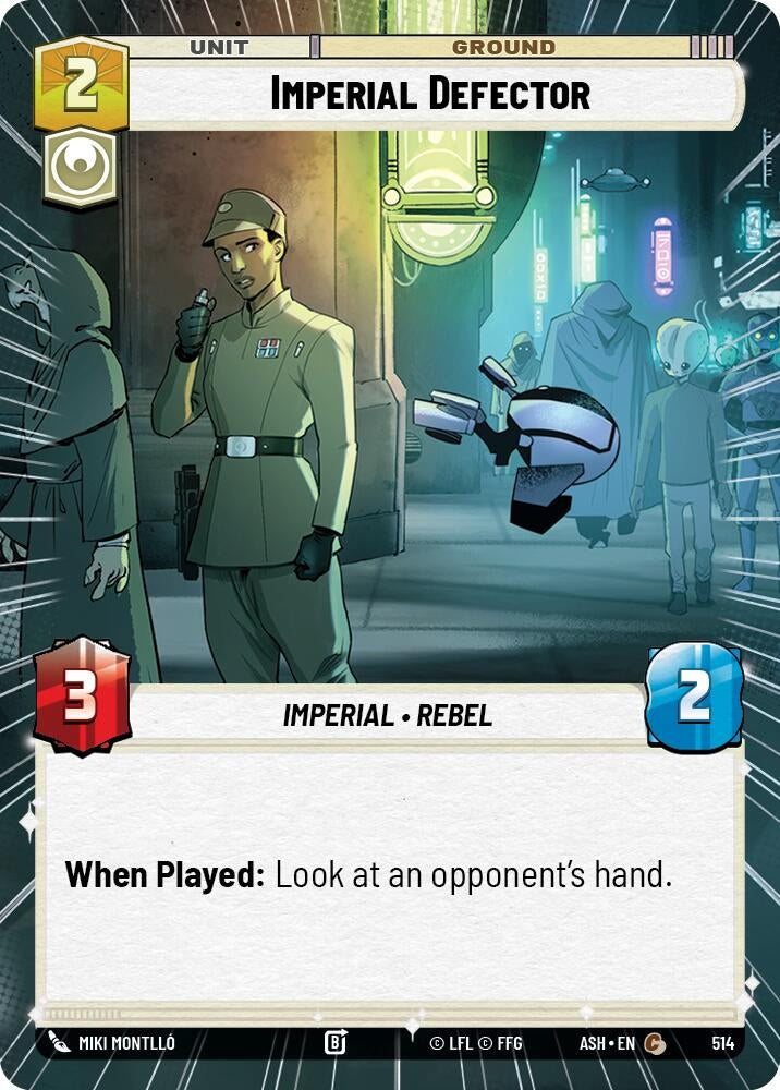 Image for Imperial Defector (Hyperspace) (514) [Ashes of the Empire] {ASH} - Star Wars: Unlimited
