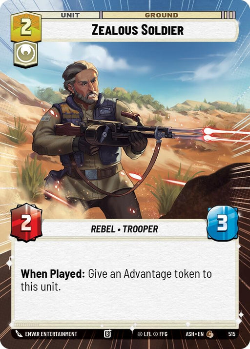 Image for Zealous Soldier (Hyperspace) (515) [Ashes of the Empire] {ASH} - Star Wars: Unlimited