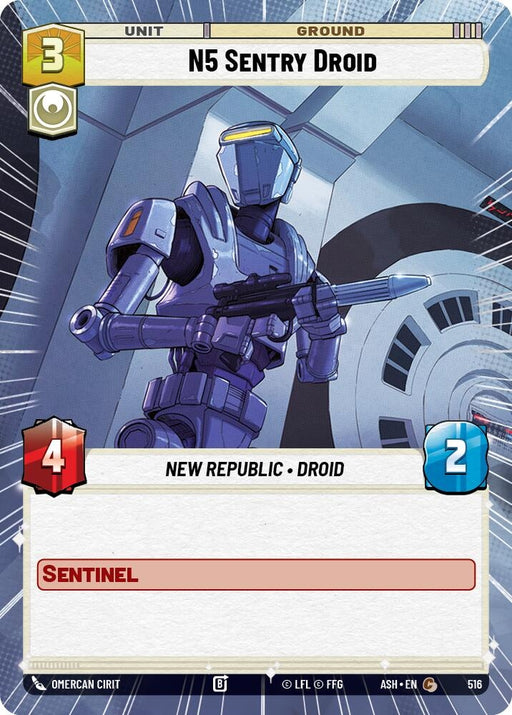 Image for N5 Sentry Droid (Hyperspace) (516) [Ashes of the Empire] {ASH} - Star Wars: Unlimited