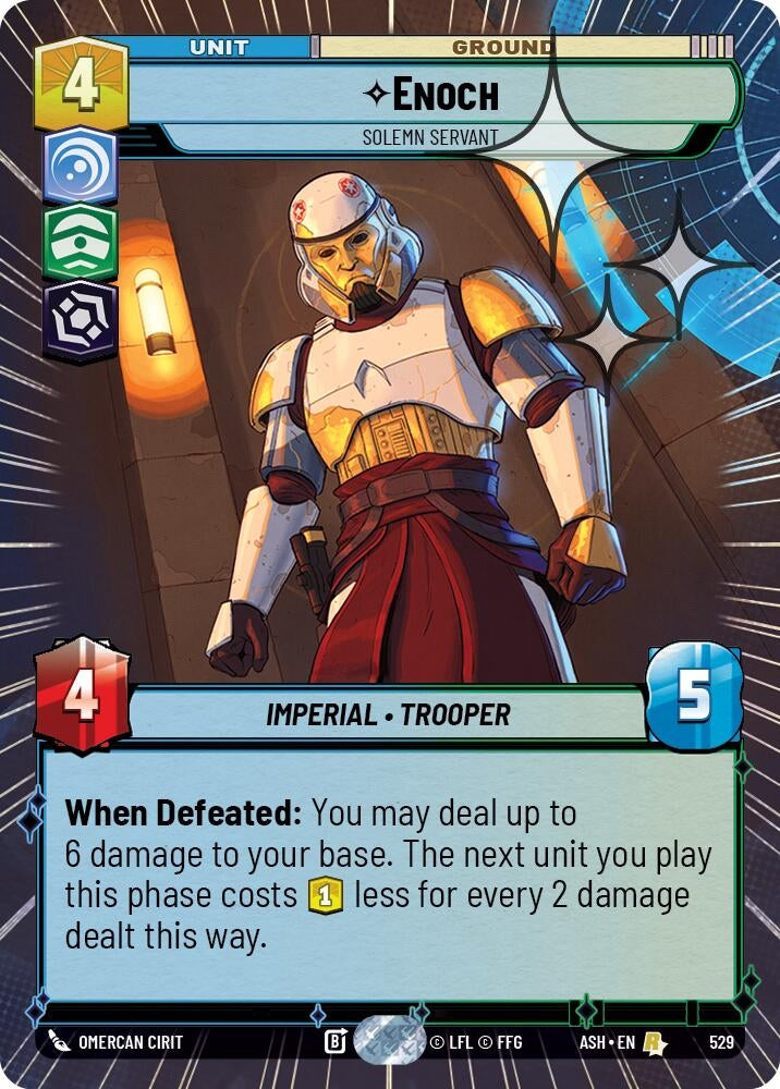Image for Enoch - Solemn Servant (Hyperspace Foil) (529) [Ashes of the Empire] {ASH} - Star Wars: Unlimited