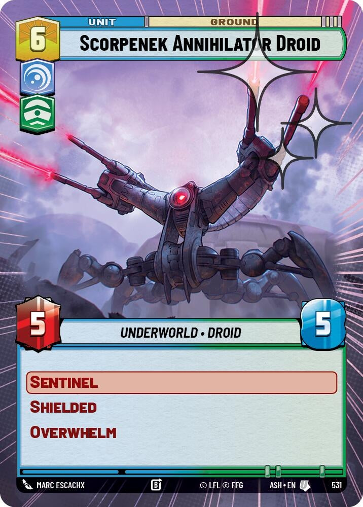 Image for Scorpenek Annihilator Droid (Hyperspace Foil) (531) [Ashes of the Empire] {ASH} - Star Wars: Unlimited
