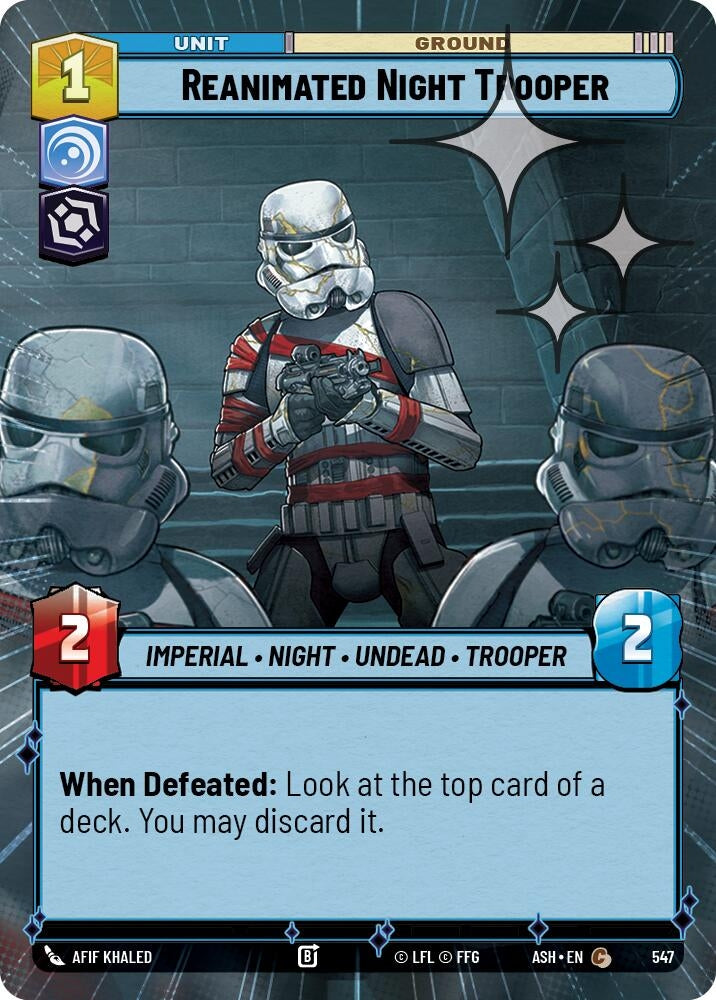 Image for Reanimated Night Trooper (Hyperspace Foil) (547) [Ashes of the Empire] {ASH} - Star Wars: Unlimited