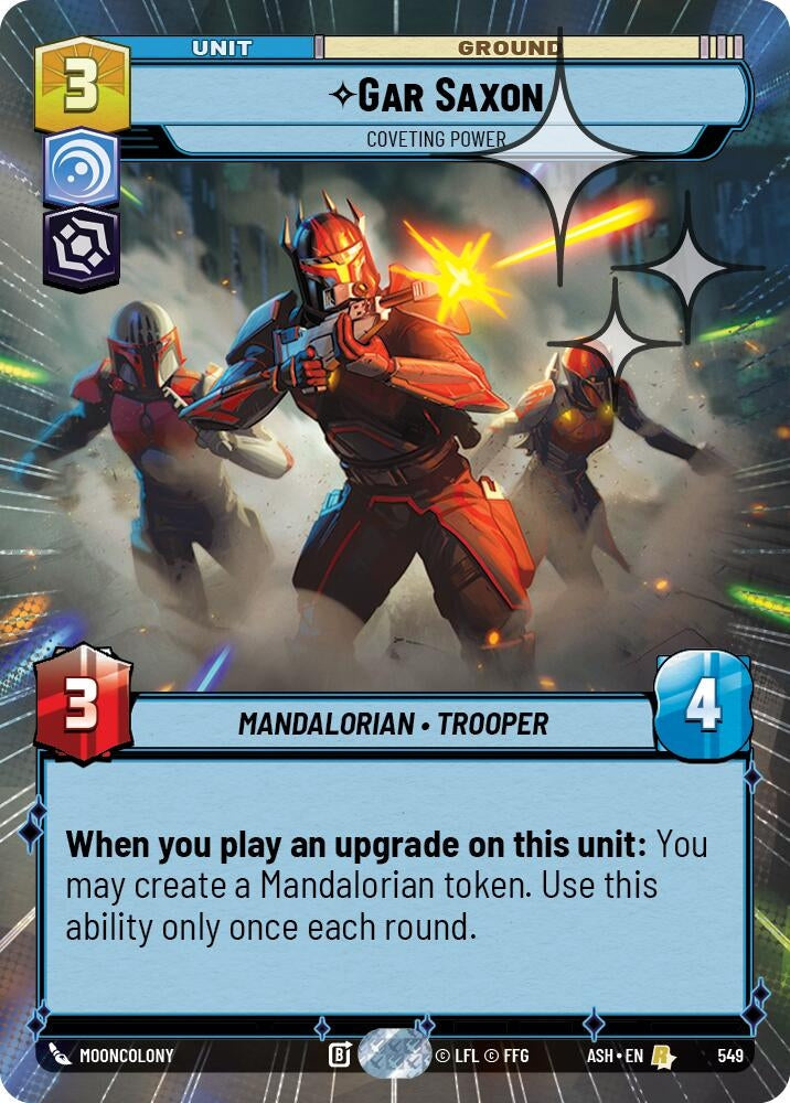 Image for Gar Saxon - Coveting Power (Hyperspace Foil) (549) [Ashes of the Empire] {ASH} - Star Wars: Unlimited