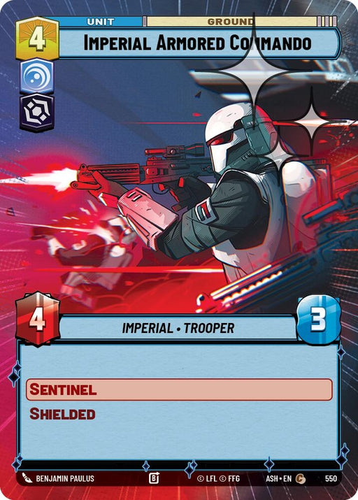Image for Imperial Armored Commando (Hyperspace Foil) (550) [Ashes of the Empire] {ASH} - Star Wars: Unlimited