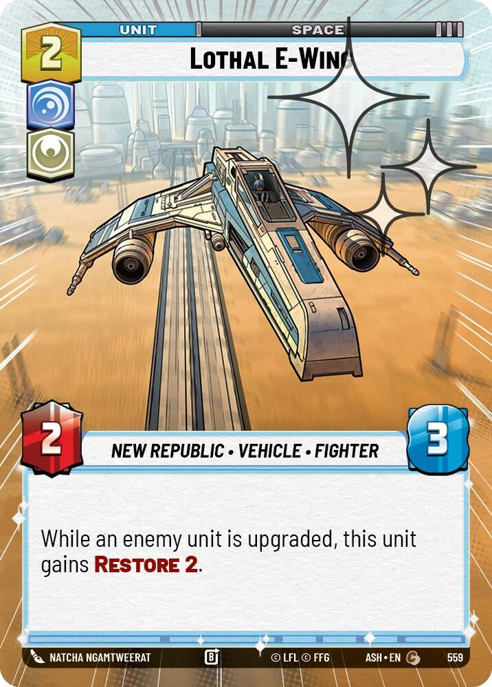 Image for Lothal E-Wing (Hyperspace Foil) (559) [Ashes of the Empire] {ASH} - Star Wars: Unlimited