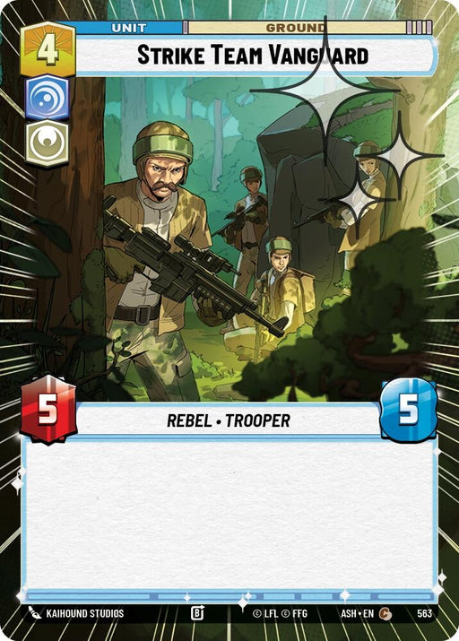 Image for Strike Team Vanguard (Hyperspace Foil) (563) [Ashes of the Empire] {ASH} - Star Wars: Unlimited
