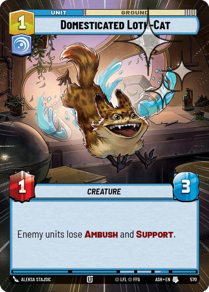 Image for Domesticated Loth-Cat (Hyperspace Foil) (570) [Ashes of the Empire] {ASH} - Star Wars: Unlimited