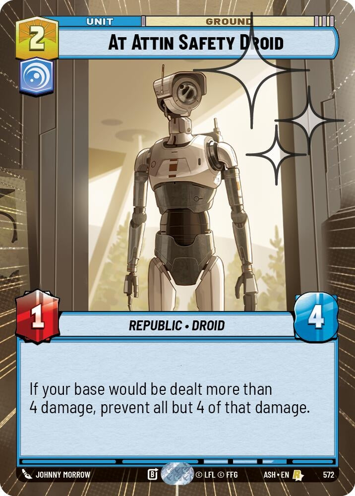 Image for At Attin Safety Droid (Hyperspace Foil) (572) [Ashes of the Empire] {ASH} - Star Wars: Unlimited