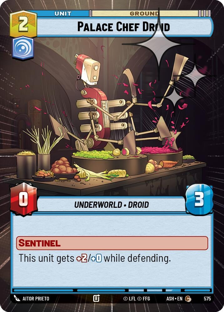 Image for Palace Chef Droid (Hyperspace Foil) (575) [Ashes of the Empire] {ASH} - Star Wars: Unlimited