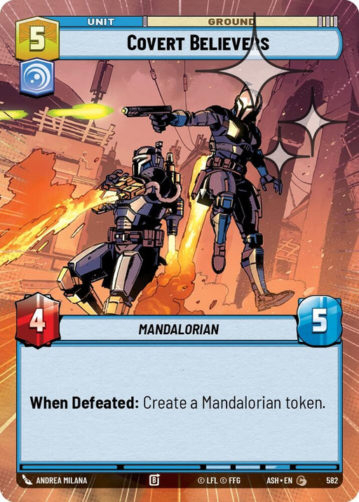 Image for Covert Believers (Hyperspace Foil) (582) [Ashes of the Empire] {ASH} - Star Wars: Unlimited