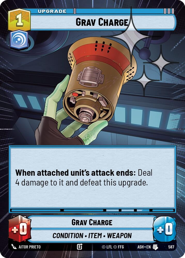 Image for Grav Charge (Hyperspace Foil) (587) [Ashes of the Empire] {ASH} - Star Wars: Unlimited