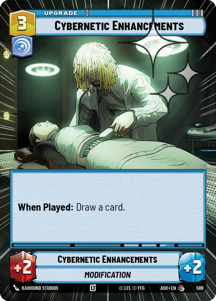 Image for Cybernetic Enhancements (Hyperspace Foil) (589) [Ashes of the Empire] {ASH} - Star Wars: Unlimited