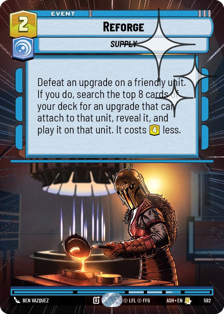 Image for Reforge (Hyperspace Foil) (592) [Ashes of the Empire] {ASH} - Star Wars: Unlimited