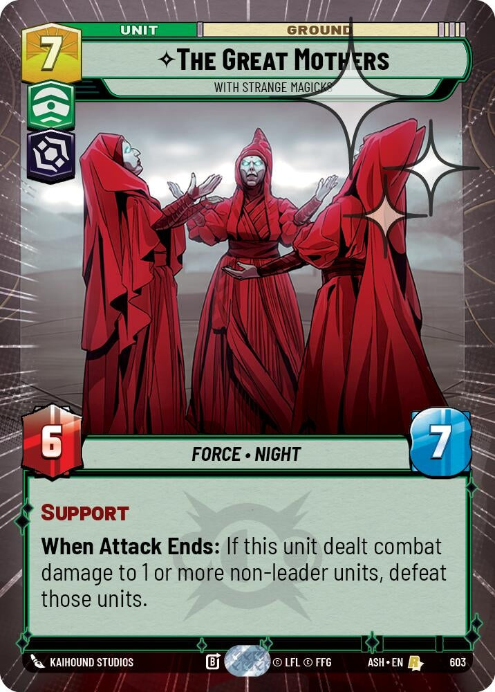 Image for The Great Mothers - With Strange Magicks (Hyperspace Foil) (603) [Ashes of the Empire] {ASH} - Star Wars: Unlimited