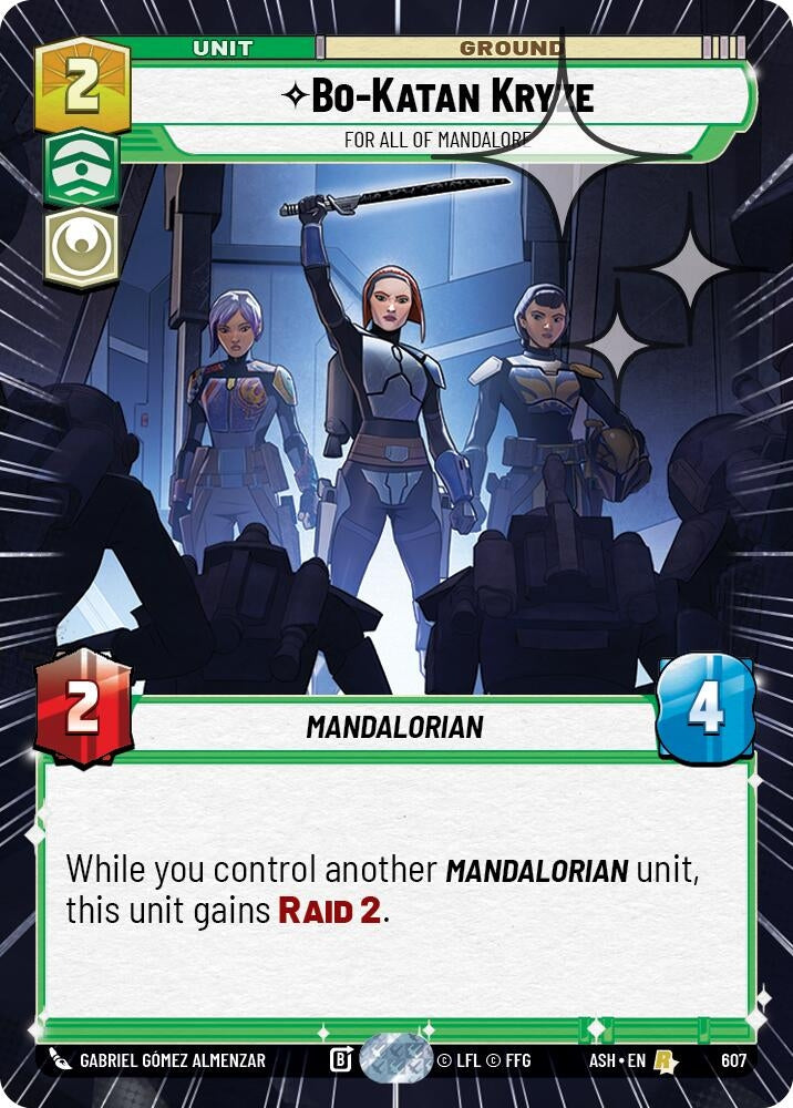 Image for Bo-Katan Kryze - For All of Mandalore (Hyperspace Foil) (607) [Ashes of the Empire] {ASH} - Star Wars: Unlimited