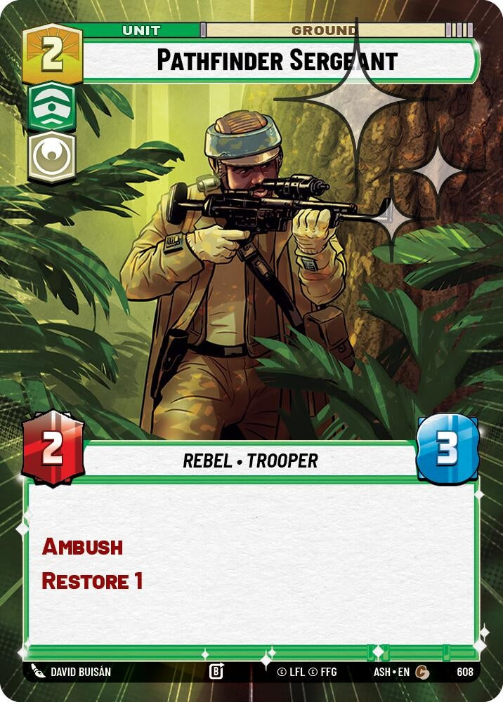 Image for Pathfinder Sergeant (Hyperspace Foil) (608) [Ashes of the Empire] {ASH} - Star Wars: Unlimited
