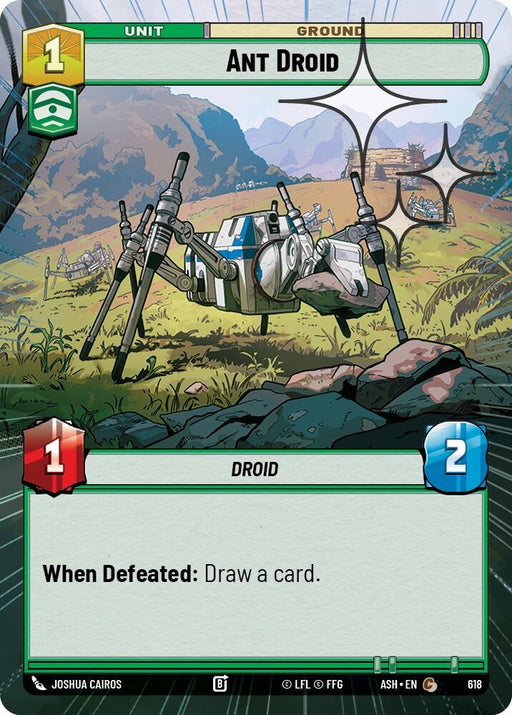 Image for Ant Droid (Hyperspace Foil) (618) [Ashes of the Empire] {ASH} - Star Wars: Unlimited