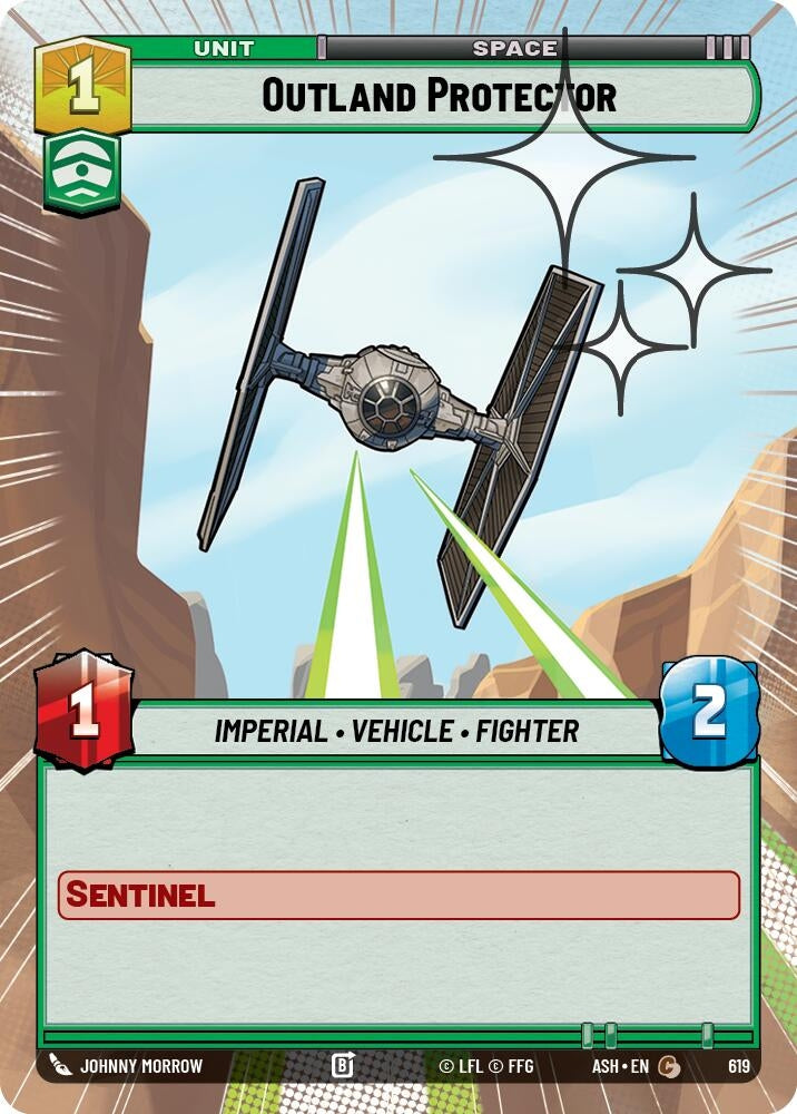Image for Outland Protector (Hyperspace Foil) (619) [Ashes of the Empire] {ASH} - Star Wars: Unlimited