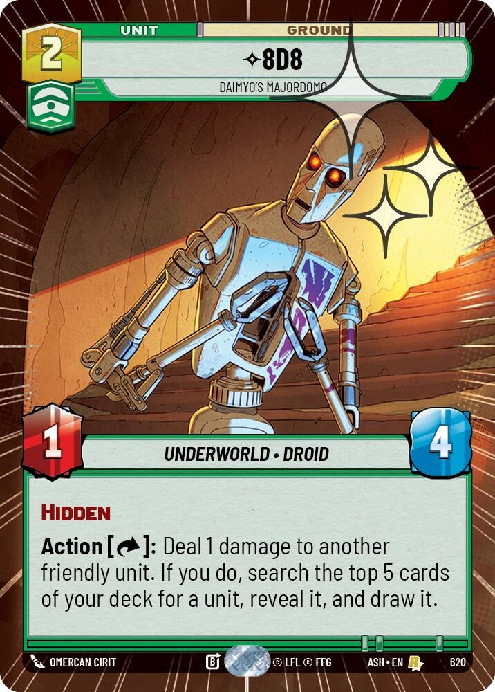Image for 8D8 - Daimyo's Majordomo (Hyperspace Foil) (620) [Ashes of the Empire] {ASH} - Star Wars: Unlimited