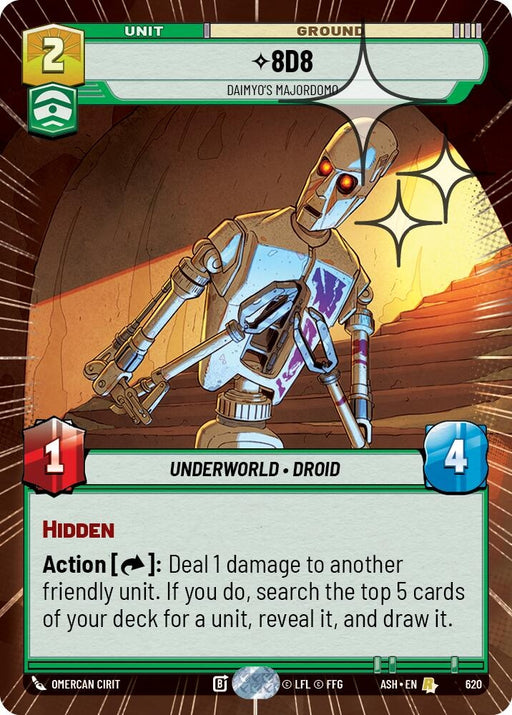 Image for 8D8 - Daimyo's Majordomo (Hyperspace Foil) (620) [Ashes of the Empire] {ASH} - Star Wars: Unlimited