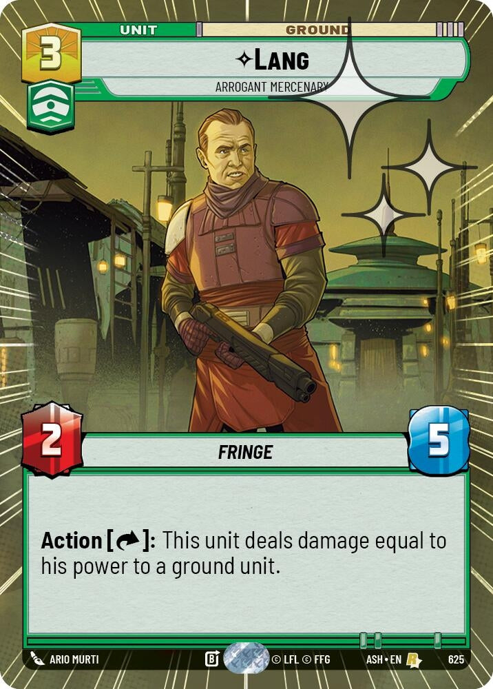 Image for Lang - Arrogant Mercenary (Hyperspace Foil) (625) [Ashes of the Empire] {ASH} - Star Wars: Unlimited