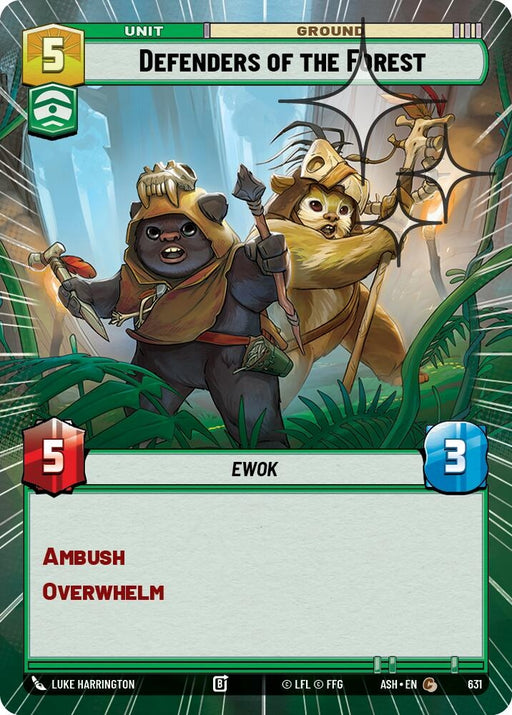 Image for Defenders of the Forest (Hyperspace Foil) (631) [Ashes of the Empire] {ASH} - Star Wars: Unlimited