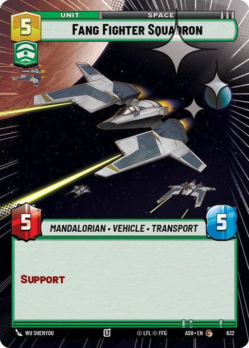Image for Fang Fighter Squadron (Hyperspace Foil) (632) [Ashes of the Empire] {ASH} - Star Wars: Unlimited
