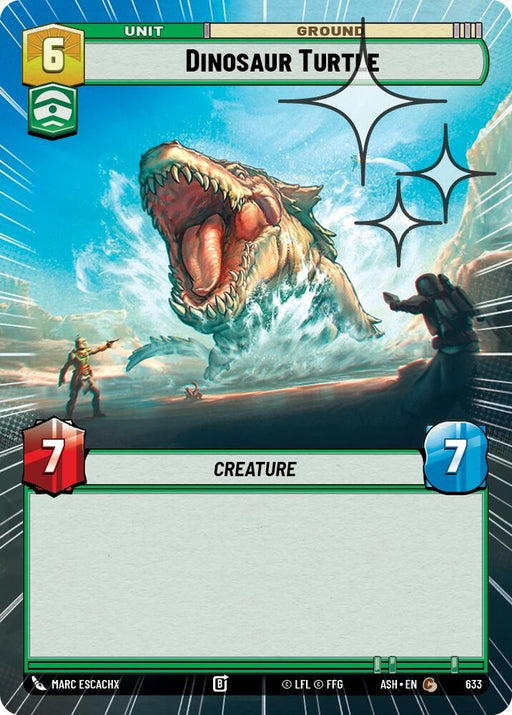 Image for Dinosaur Turtle (Hyperspace Foil) (633) [Ashes of the Empire] {ASH} - Star Wars: Unlimited