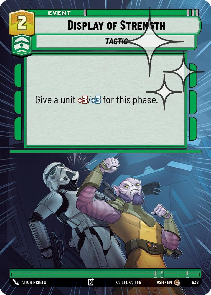 Image for Display of Strength (Hyperspace Foil) (638) [Ashes of the Empire] {ASH} - Star Wars: Unlimited