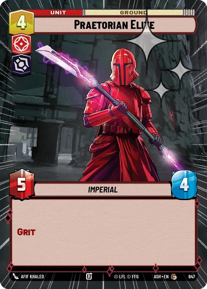 Image for Praetorian Elite (Hyperspace Foil) (647) [Ashes of the Empire] {ASH} - Star Wars: Unlimited