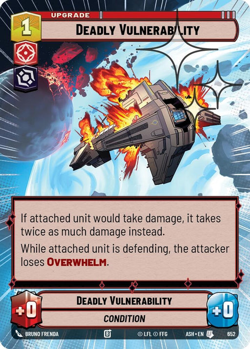Image for Deadly Vulnerability (Hyperspace Foil) (652) [Ashes of the Empire] {ASH} - Star Wars: Unlimited